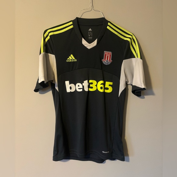Men’s Adidas Stoke City 2013-14 Away Jersey F40898 size Adult Small - Picture 1 of 5